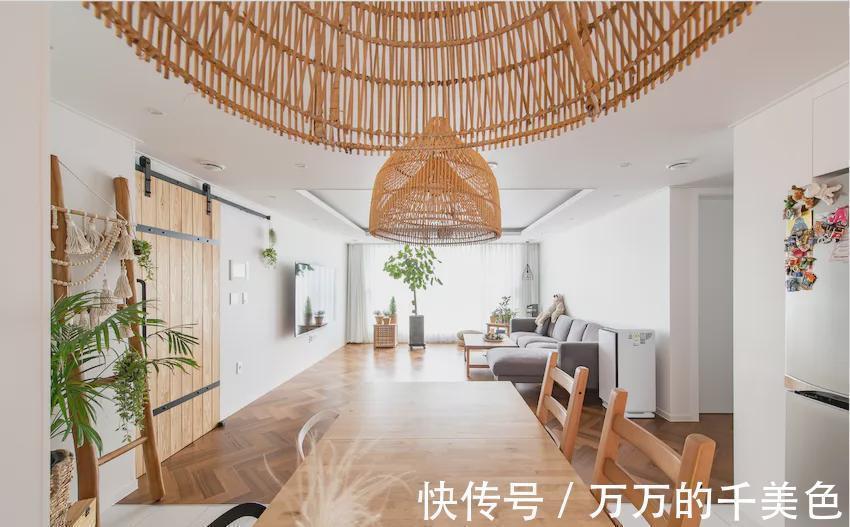 矮墙|典型的韩国年轻人的“网红婚房”设计,126㎡不是豪装,胜在耐看