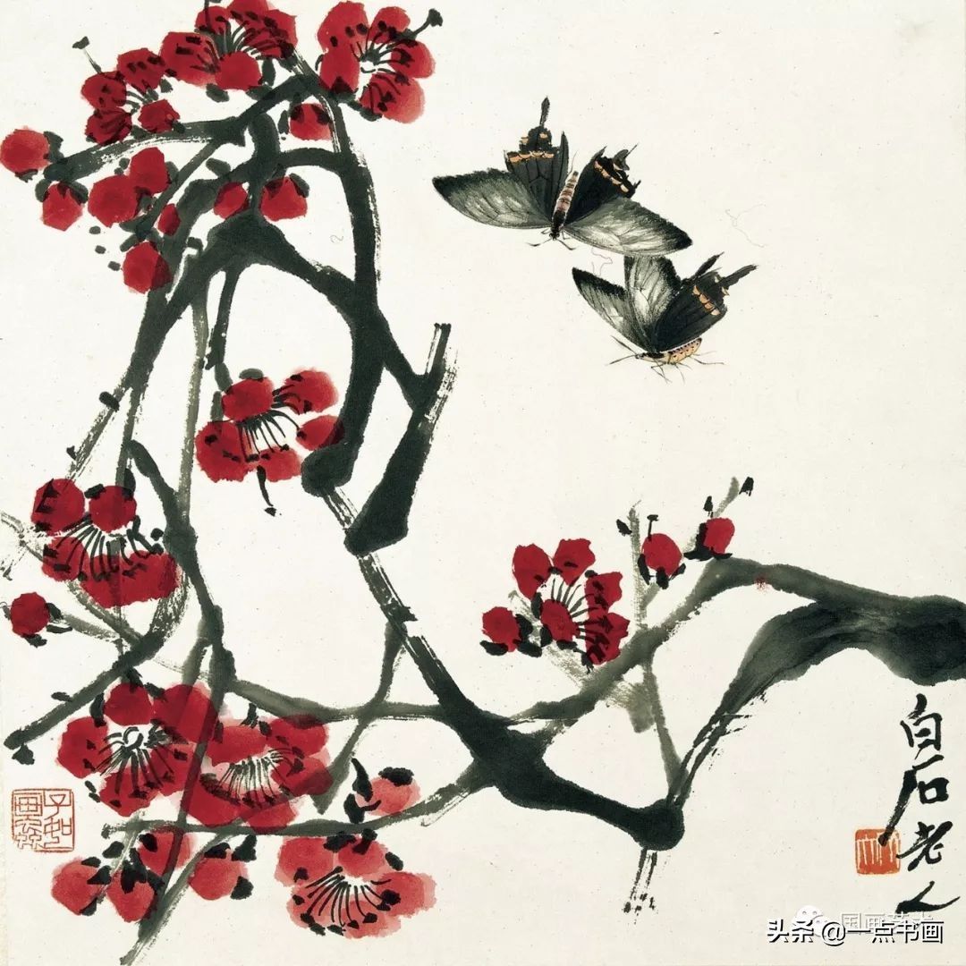 白石老人|赋梅兰竹菊松以新意——齐白石笔下的梅兰竹菊松