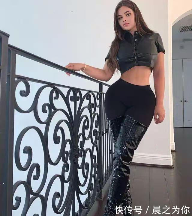 卡戴珊|俄罗斯健身网红,沙漏型的身材,被网友称“卡戴珊2.0版本”