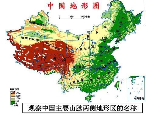中国平原分布图简易图图片