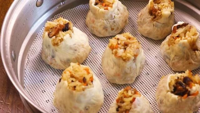 烧麦|糯米和面粉的结合太美味了如果你不做饭，就不需要烙饼很好吃，又软又粘