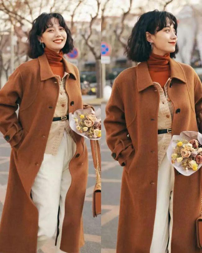 大衣 大衣才是秋冬的王者,这5种颜色的大衣,像模特这样搭配美爆了