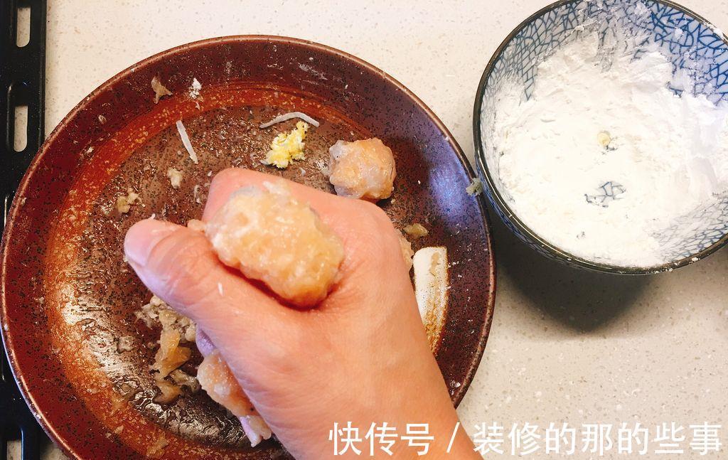 素丸子|炸丸子,多加“1味”食材,劲道不散,又鲜又嫩,都吃好的不得了