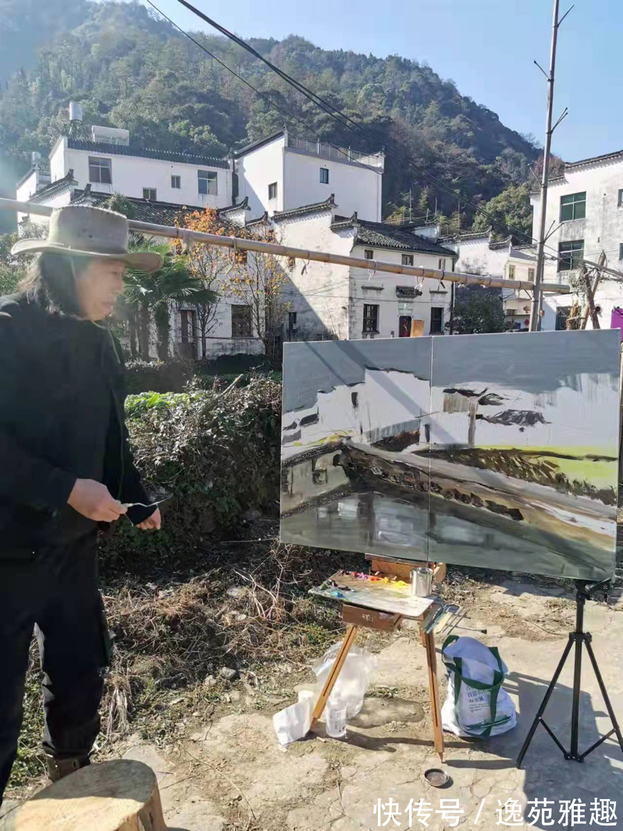 宁夏#「作品欣赏」唯美的婺源,舒适而又惬意!画家邱野写生作品欣赏
