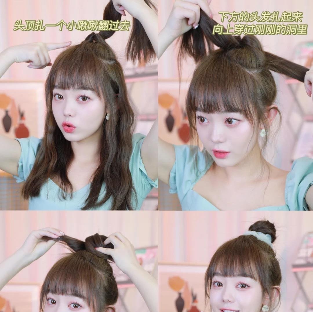 双马尾 换发型如换脸,直男比心动的初恋发型,这样扎辫子更好看