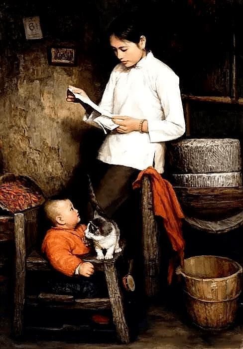 一代人|绝对硬实力,火遍全球的油画作品,承载了一代人的深刻记忆,张张感人至深~