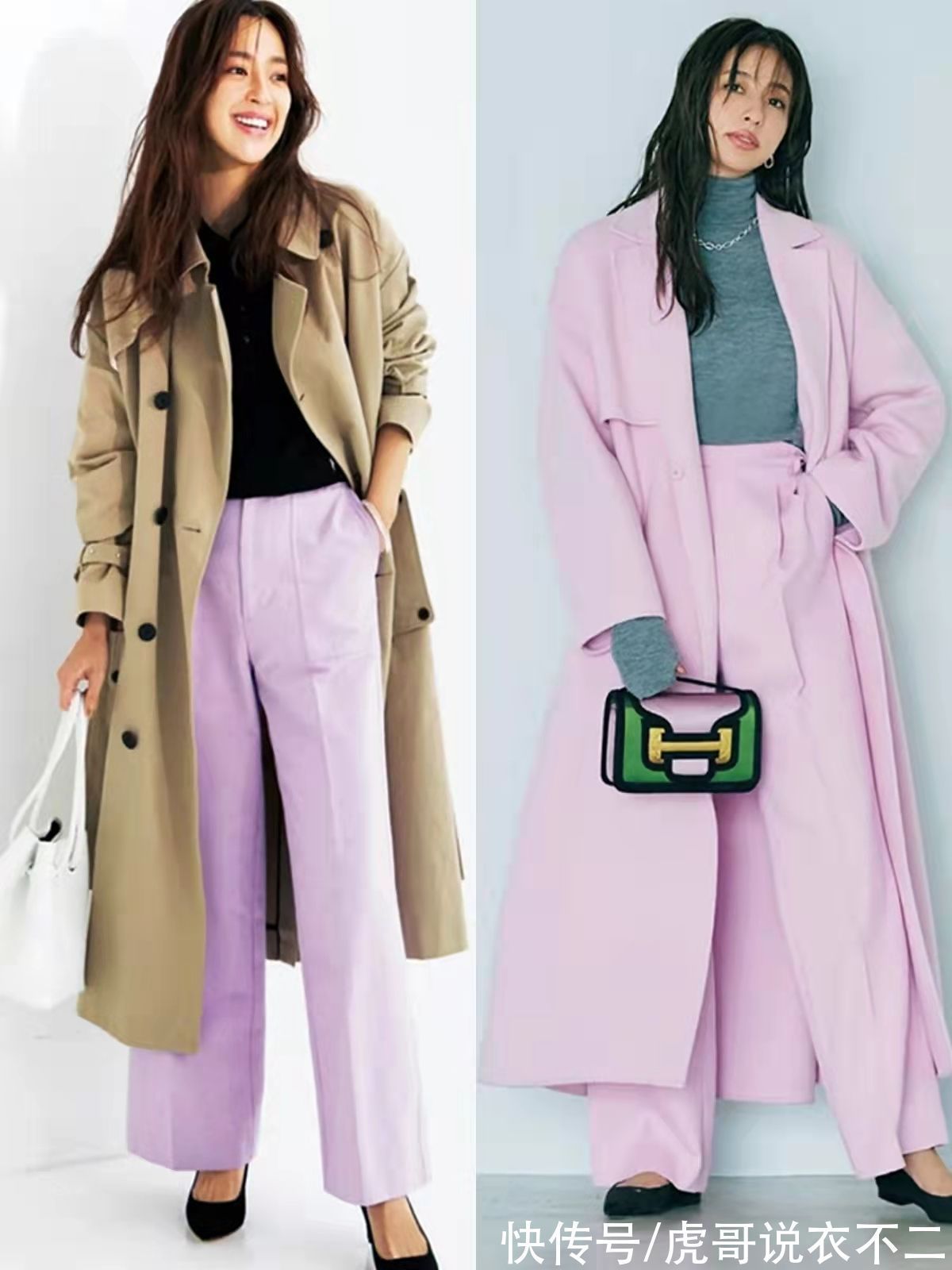 大衣 真正优雅的中年女人,冬季喜欢“呢大衣+阔腿裤”,藏肉又显气质