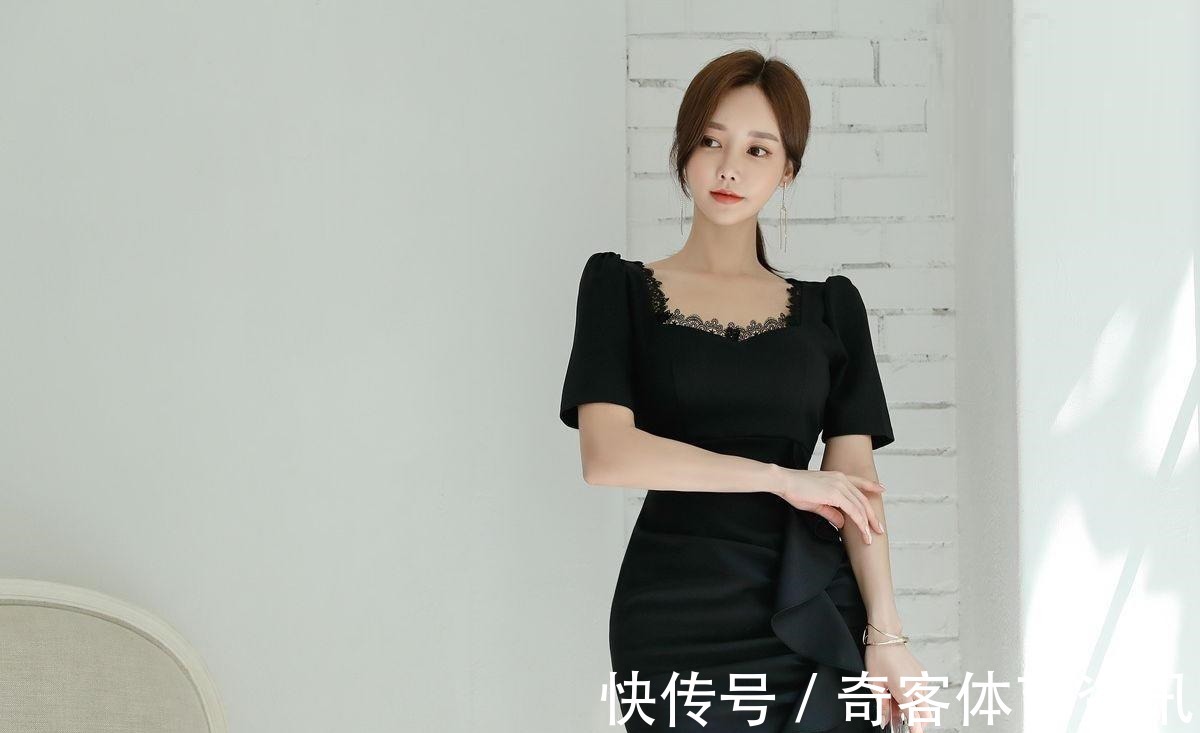 女性 一袭黑色连衣裙,穿出女性最知性的优雅风韵!