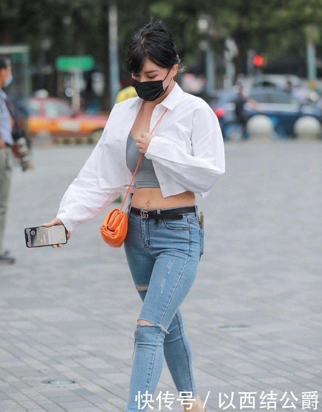 高跟鞋|运动衣+牛仔裤的混搭风，让你轻松收获好身材，美出靓丽自信感