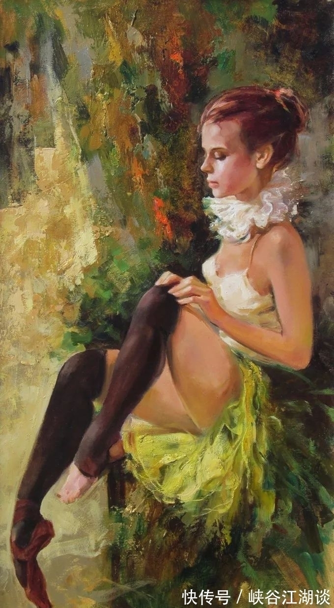 艾琳$天才美女画家笔下的性感生动与惊艳脱俗——艾琳·谢里的油画艺术