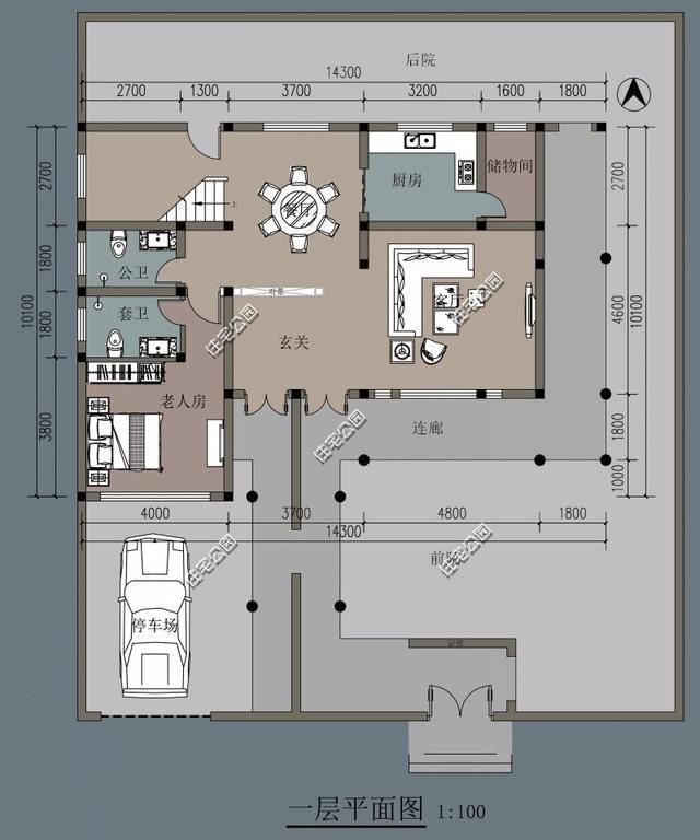 建筑面积|农村建房就该是中式,6套适合老百姓自建的中式合院,秒杀洋别墅