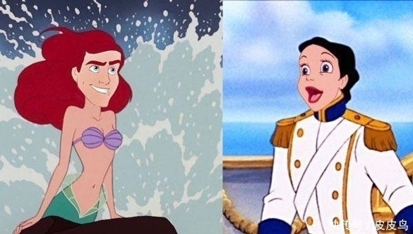 睡美人|经典童话大崩坏!迪士尼换脸恶搞公主身王子脸一秒变搞笑动画!