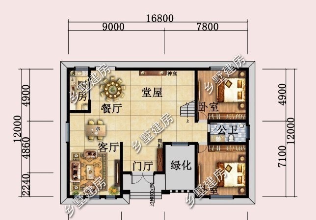 现代和田园的融合,这款占地205平的别墅你值得拥有