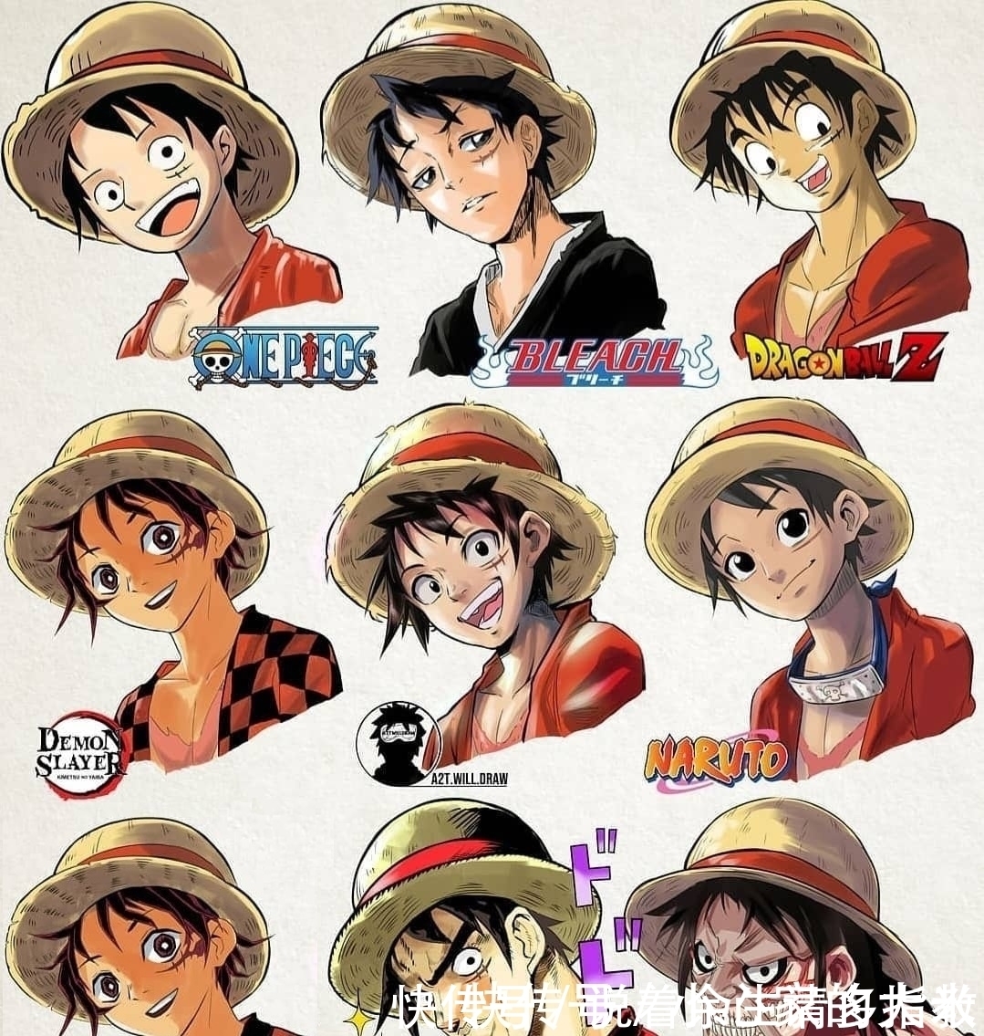 风格|不同画风的动漫人物，五条悟帅到极致，鸣人过于可爱