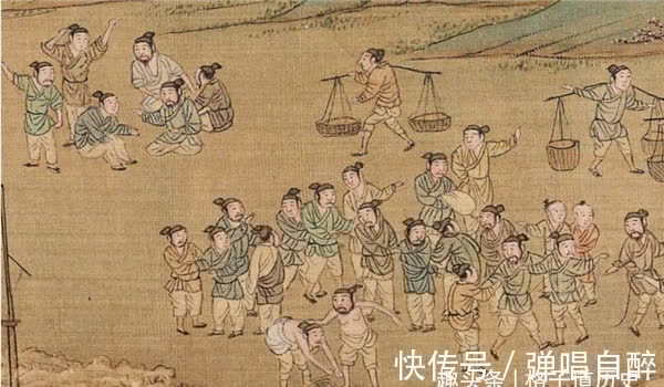 绘画&清明上河图放大100倍后,发现一尴尬场景:树下睡觉的小伙在干嘛?