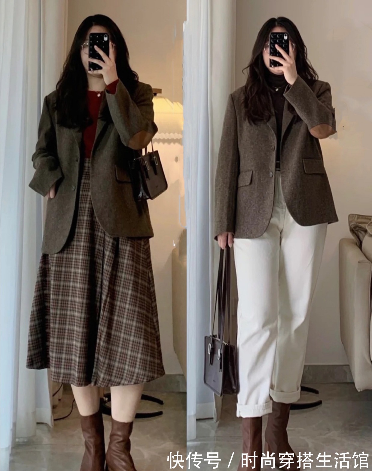 穿搭|最近火了一种穿搭,叫“外套+裤子”,时髦显瘦,照着穿就对了