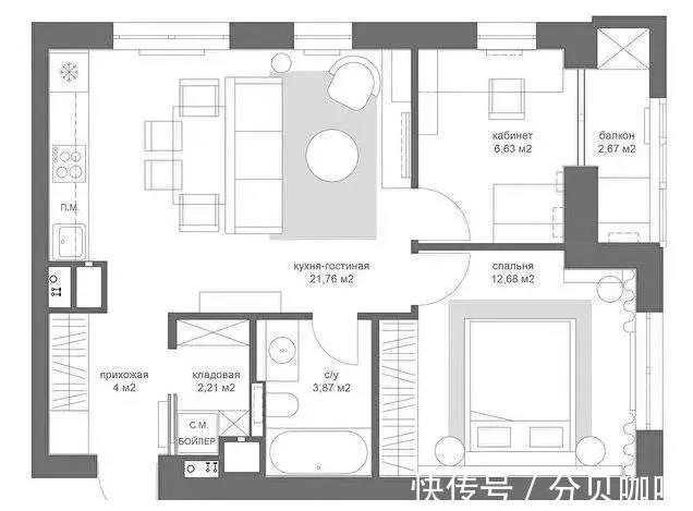 客厅|户型紧凑,客厅面积小?学她家64㎡这样设计,颜值高又通透!