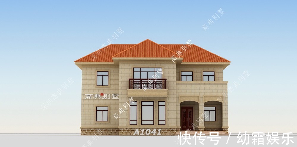 别墅|欧式两层别墅,成本实惠,是值得盖的好房子。