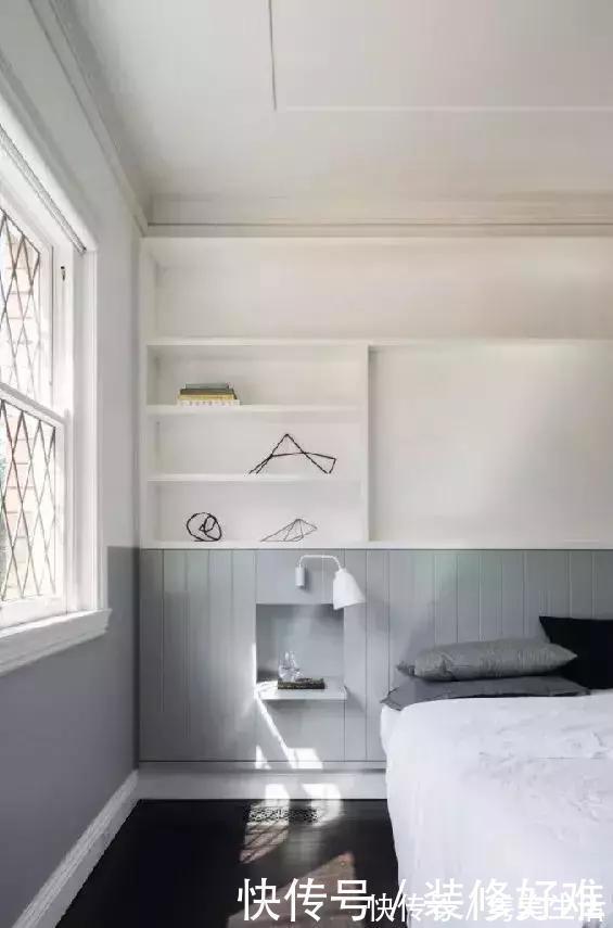 床尾|现在床头墙流行这样设计,连床头柜不用买了,实用不止一点点