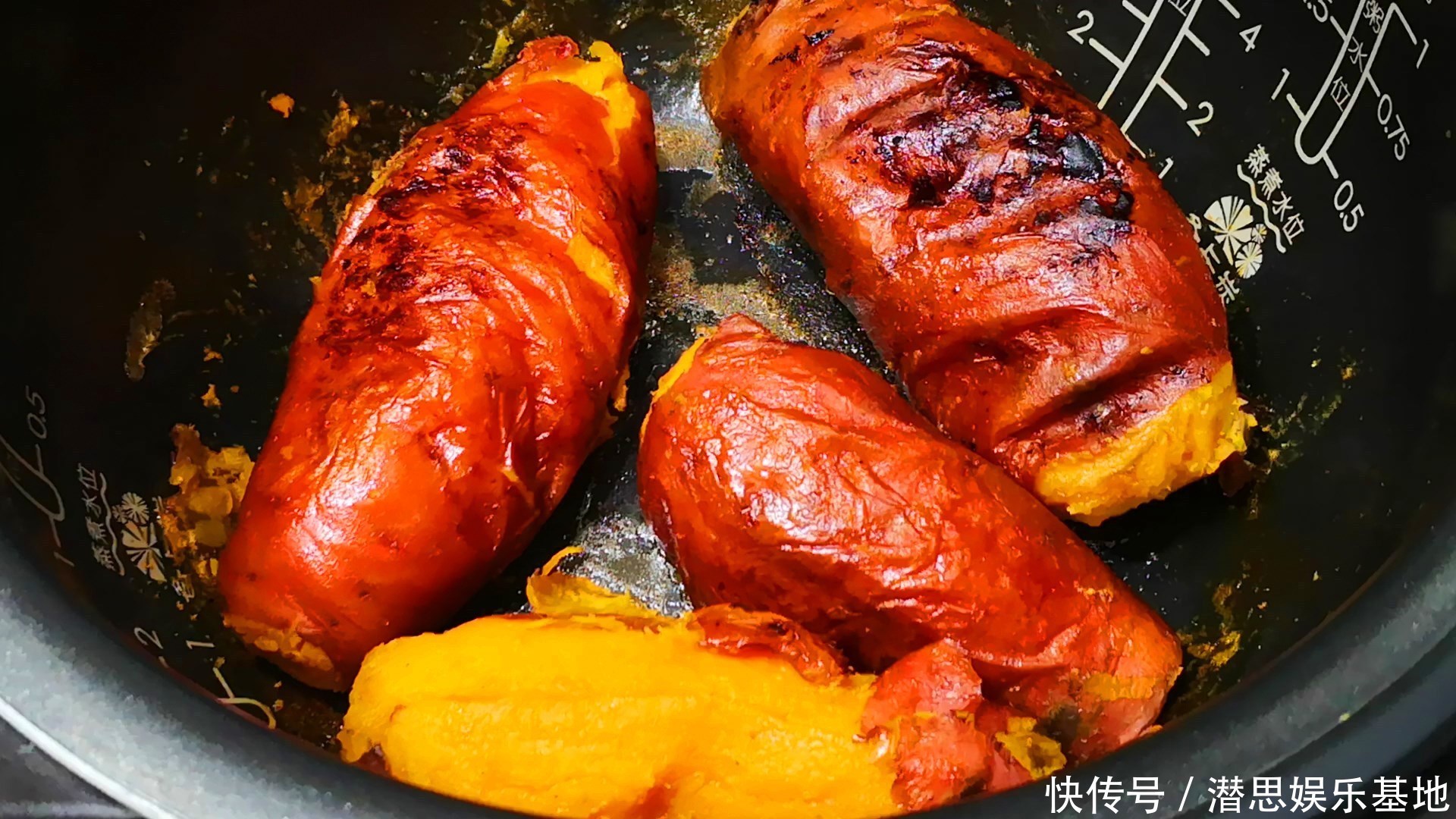 简单|原来烤红薯如此简单,往电饭锅里一扔,香甜还流糖汁,比买的好吃