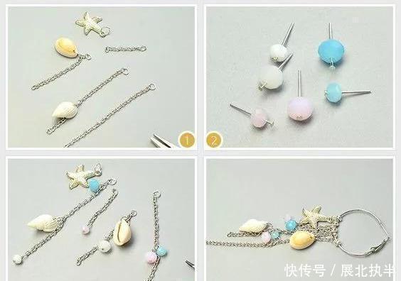铁丝|嫌弃耳环难看,在家拿些珠子,串一串,每天都戴不同风格!附教程