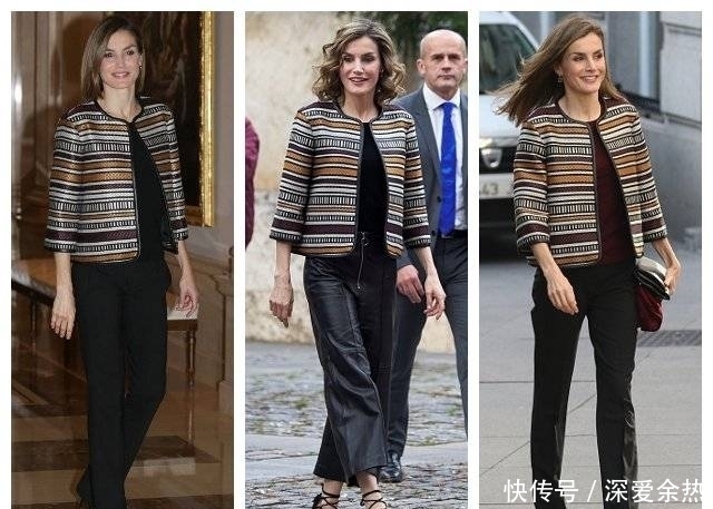 效果|西班牙王后又穿旧衣,加条腰带效果大不同,换个搭配温婉变惊艳