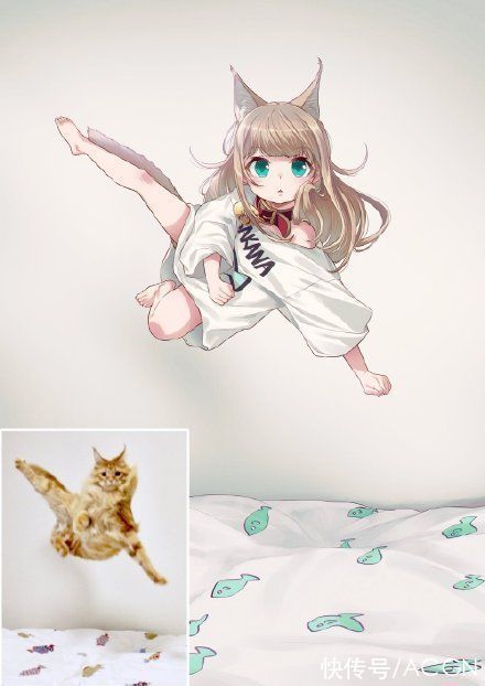 耳朵!网友分享猫耳的不同画法,好怪哦,再看一眼