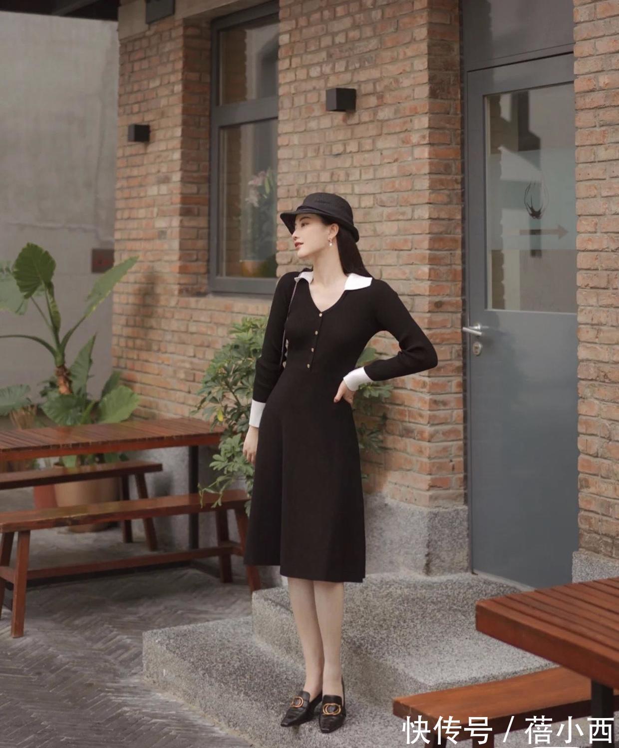 针织连衣裙|30岁的女人冬天怎样穿才优雅?首选“针织连衣裙”,高级感满满