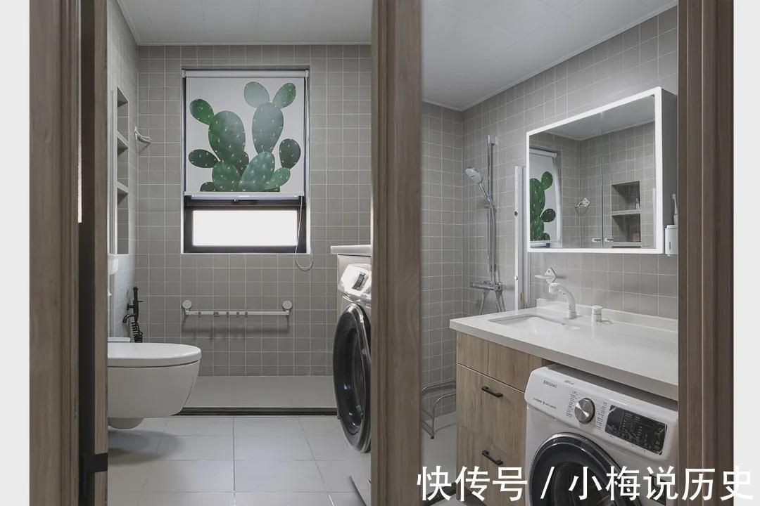 耐看|“穷装”反而更干净舒适,103㎡色调高度统一,耐看极了