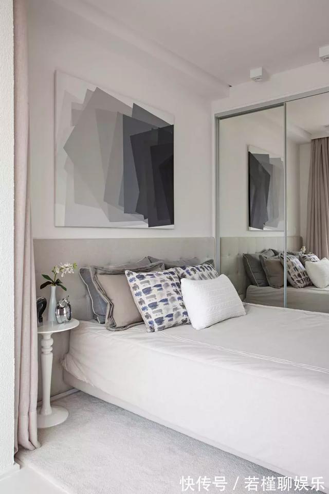 隔断|35㎡简约宜家风格装修,用玻璃隔断分区,明显空间通透显宽敞