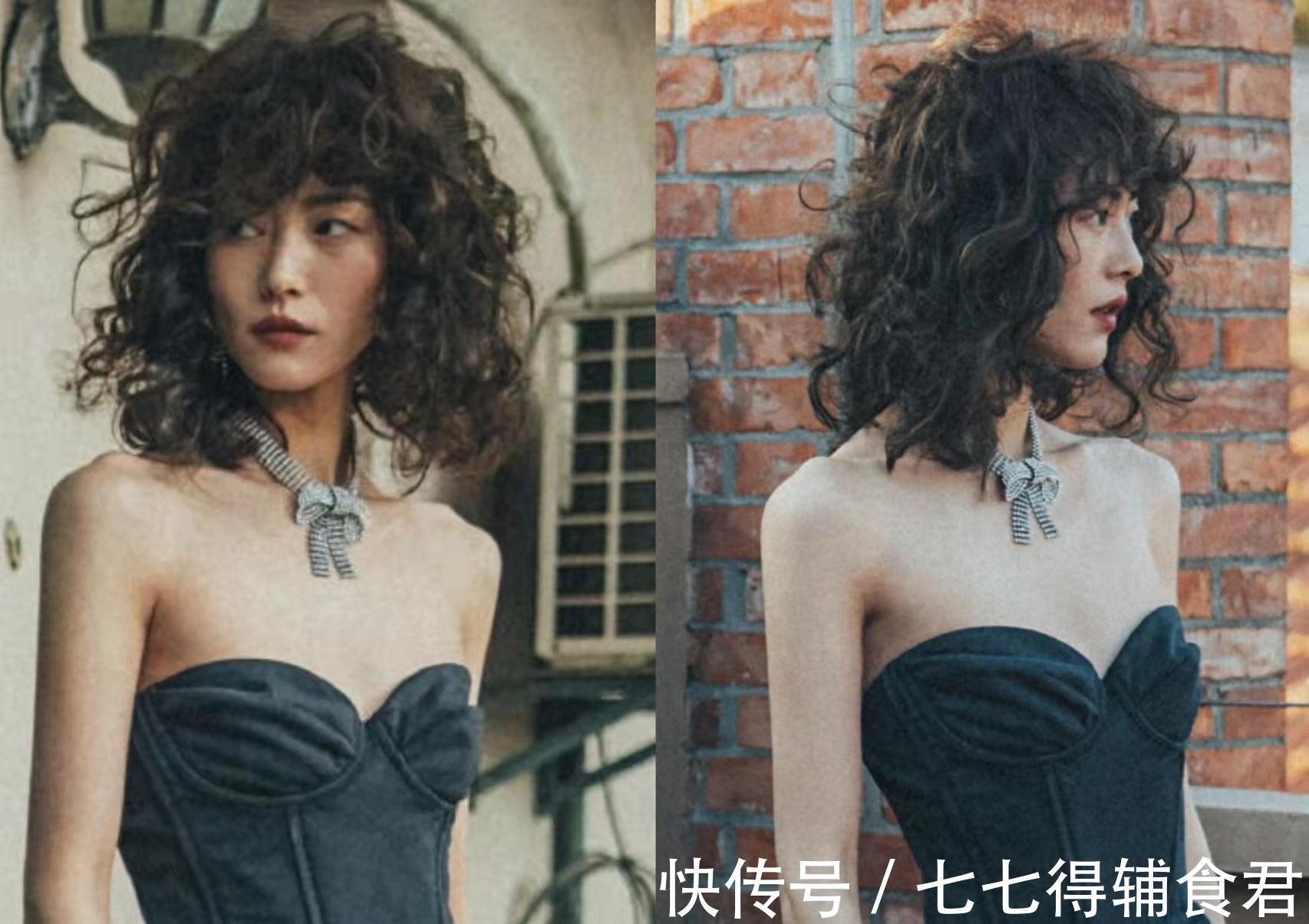 超模 羊毛卷发型太火,超模刘雯都上头!洋气时髦小脸,但这三种人慎入