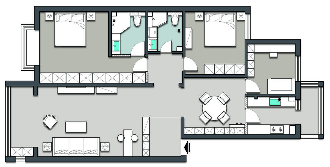 大白墙|不会后悔的第一次装修，坚持简装刷大白墙不吊顶，省钱还耐看