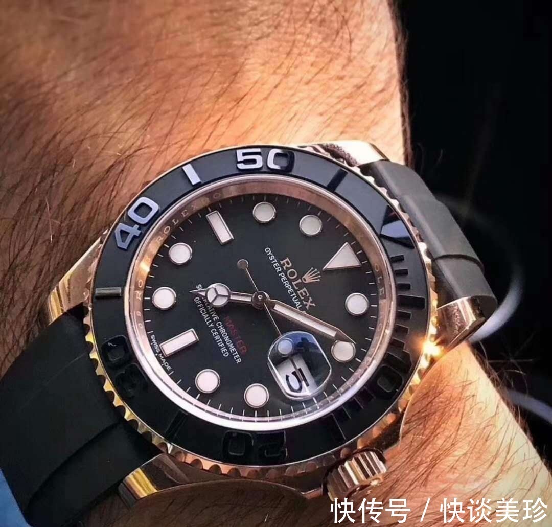 水鬼 劳力士金游艇,别具一格的永恒玫瑰金腕表!