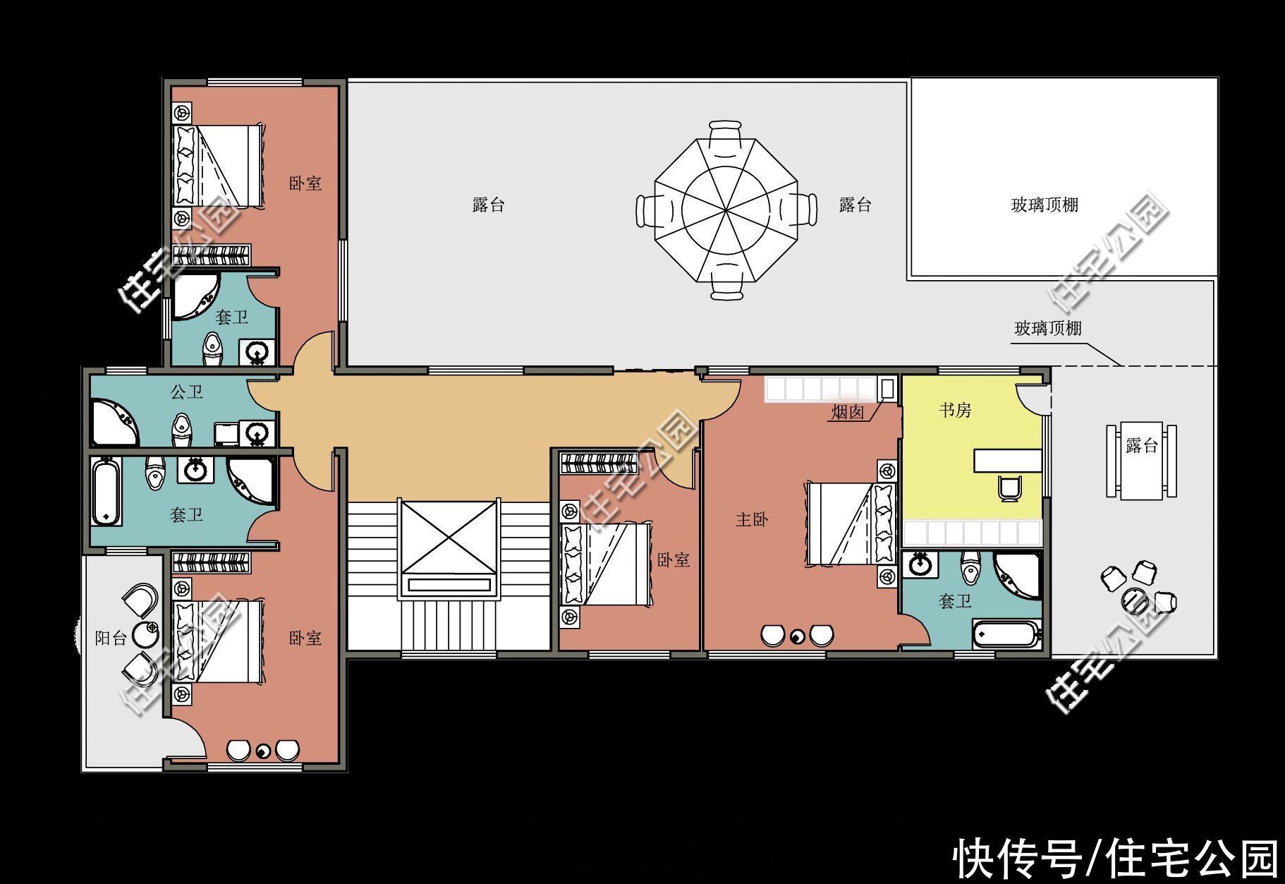 占地面积|10套徽派别墅户型,纵情水墨诗意,网友:这才是国人该建的房子