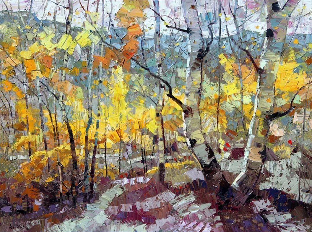 robert|这组小色块油画,色彩生动,美得令人目不暇接