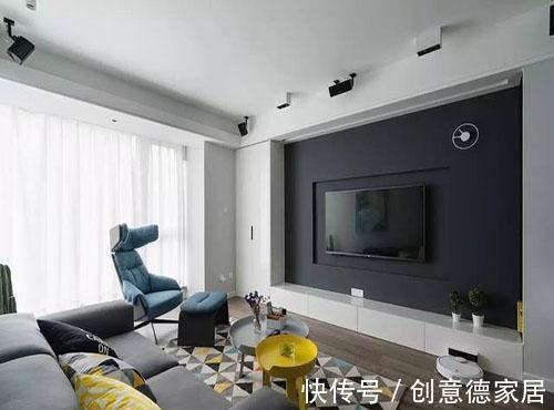 电视背景墙|看到朋友家的电视柜和电视背景墙,我才发现自家的装修有多失败