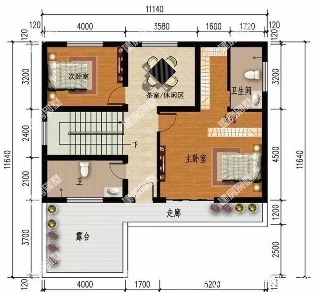 自建房|带庭院的两层自建房,中式风格设计,这日子过得安逸!