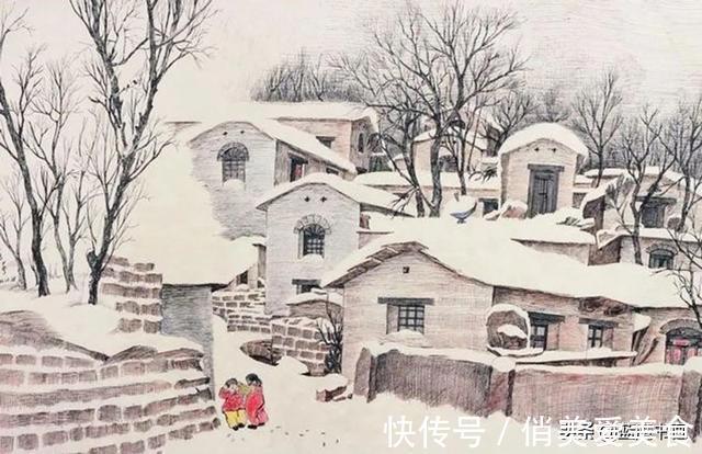 中学|他是八零后中学老师,用钢笔画出逼真雪景,连外国人都被迷住了