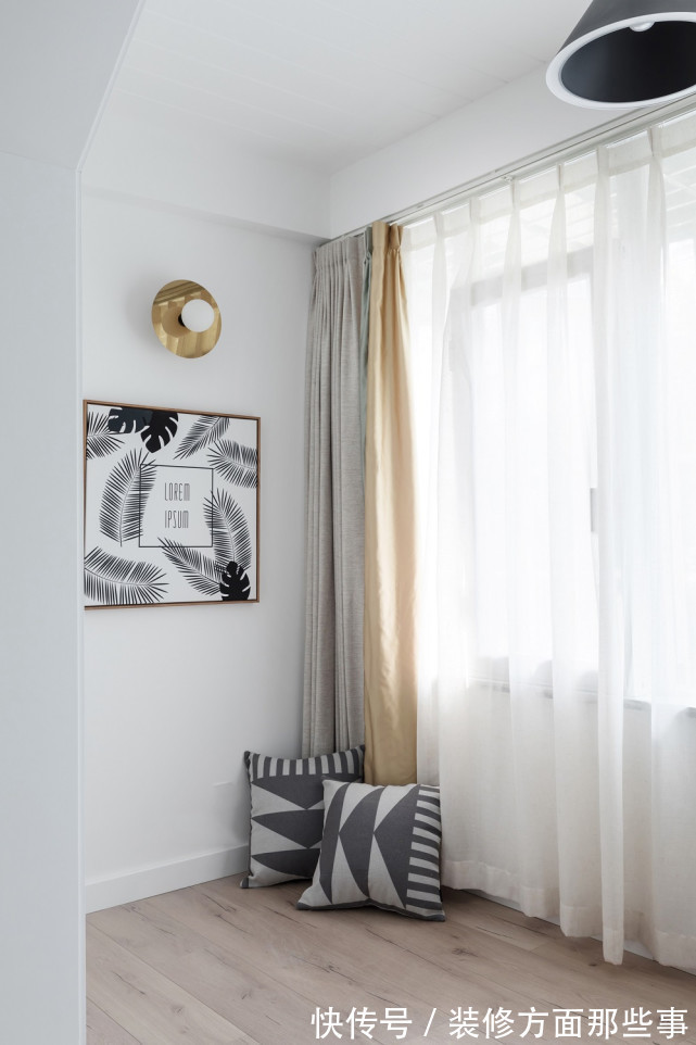 卫生间|112平北欧风三居室,把客房的隔墙打通,让整个空间通透起来