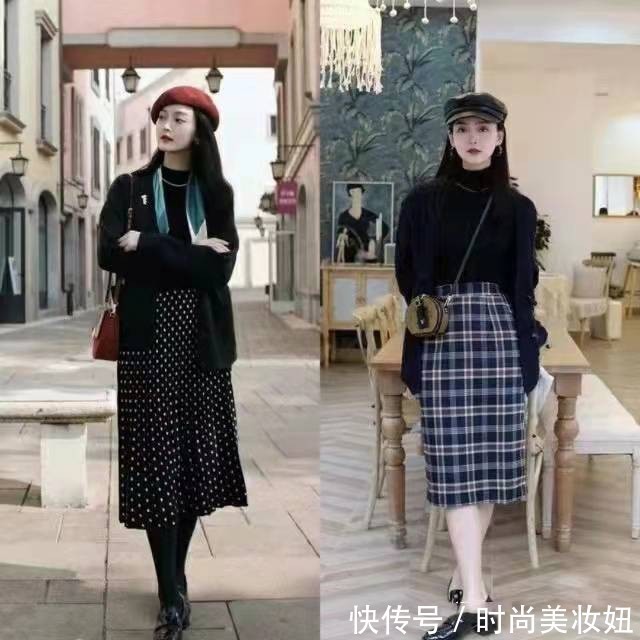 短外套 “短外套+长裙”才是不费力的穿搭,体面又显气质,40岁可以照搬