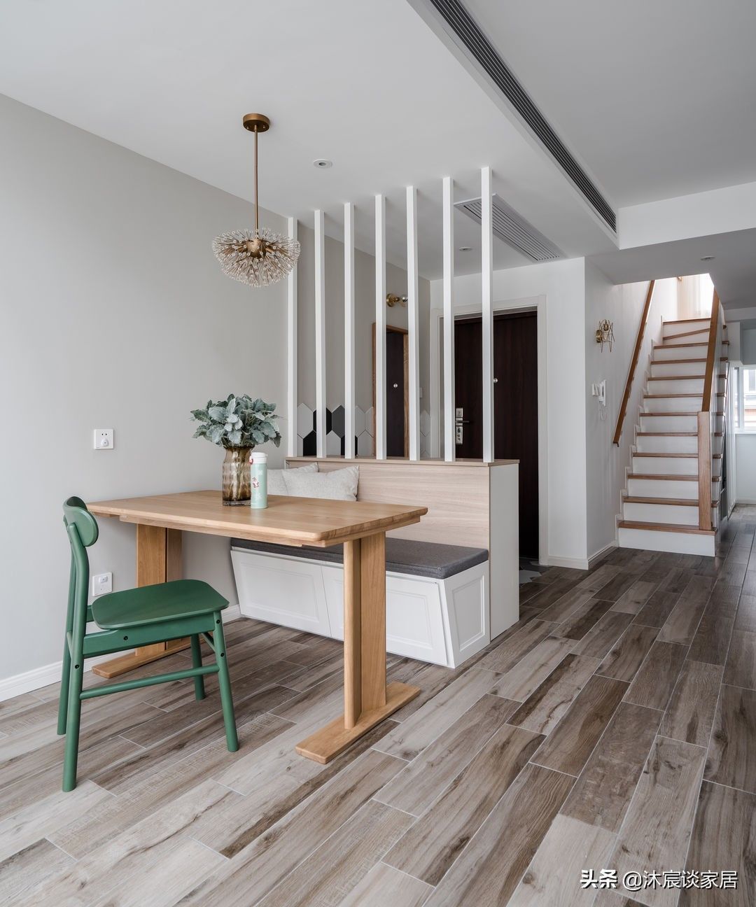 垃圾粉碎机|等我再装修,玄关就学她家这样,一半瓷砖一半漆,温馨自然有格调