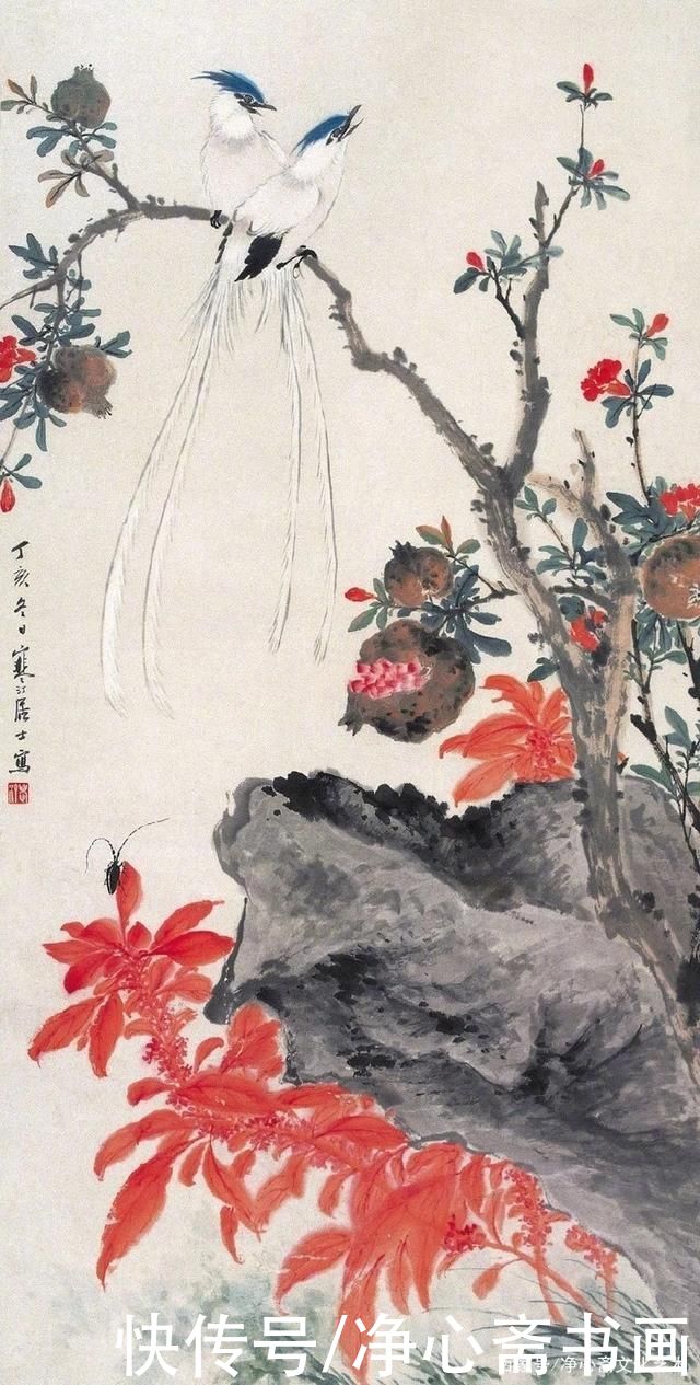 画派|现代5大画派中,岭南画派可谓是一枝独秀,而他却是其中花鸟画大师