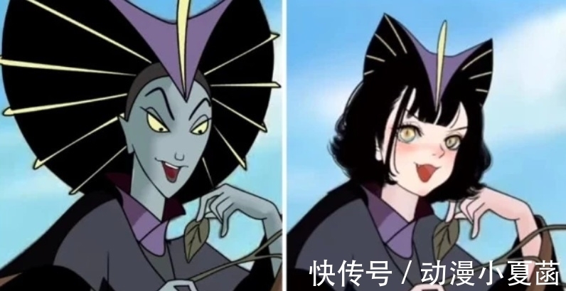 动漫角色|动漫角色美颜前VS后,石矶娘娘变“萌妹子”看到僵尸新娘:我娶你!