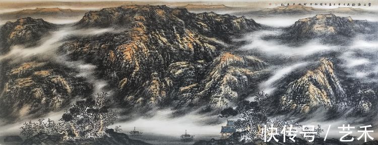 河北工艺美术职业学院#艺术来源于生活而高于生活 ,著名焦墨云雾山水画家林晓丽