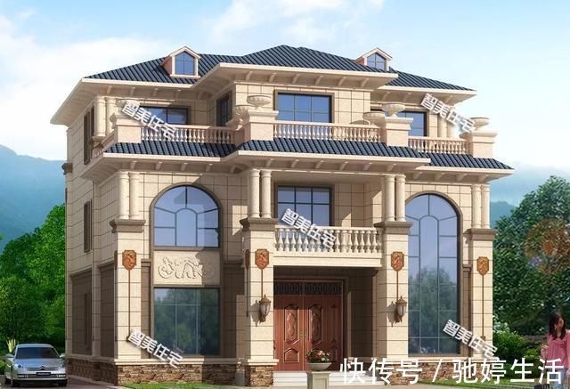 卧室|带挑空客厅设计的两栋农村别墅,45万左右可建一栋,完工效果好