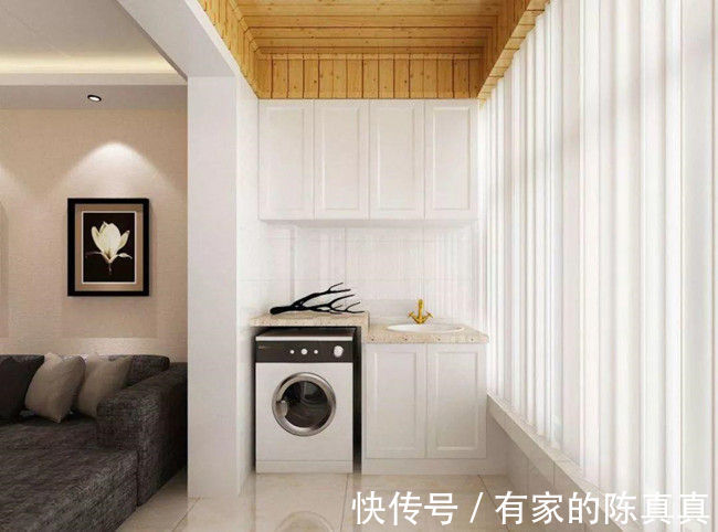 洗衣机|厦门装修公司口碑排行,盘点阳台的人性化细节!