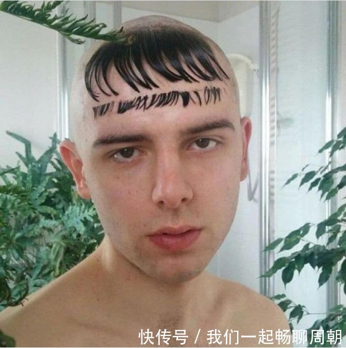两边|最失败发型:卷毛在中间,刘海挂两边哈哈哈,你是男是女呀?
