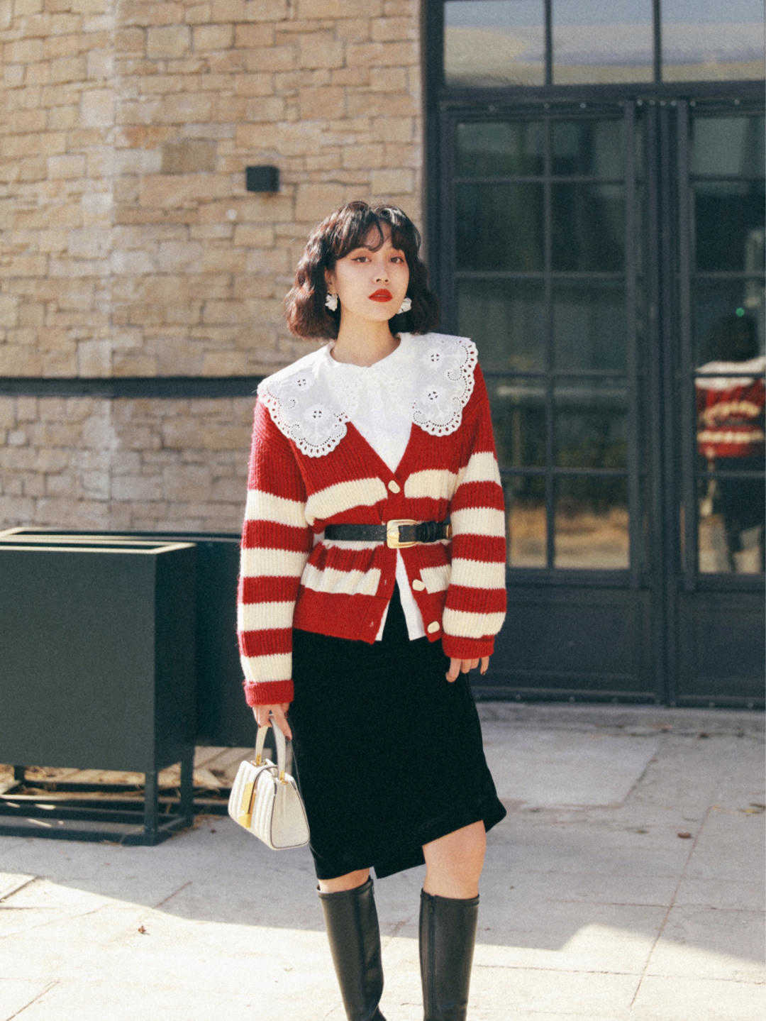 衬衫儿 谁能拒绝娃娃领衣服的魅力呐?用它做内衬,就是赢在起跑线上了