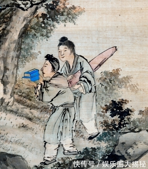 指画!如此工整细致的山水画,真是指画吗,朱沦瀚绘《春山侍读》