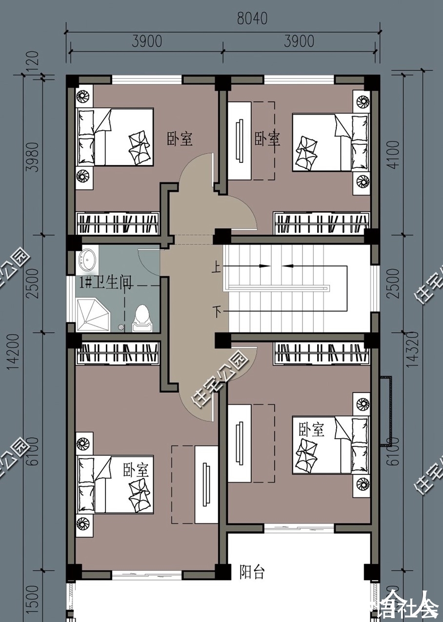 建筑面积|临街面宽10.2米，进深14-18米，该怎么设计二层建房？